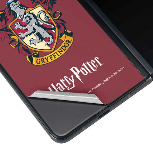 Wizarding World Harry Potter Gryffindor House Crest Galaxy Z Fold4 5G Skin